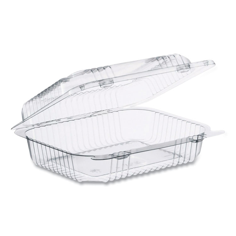Dart StayLock Clear Hinged Lid Containers, 6 x 7 x 2.1, Clear, Plastic, 125/Packs, 2 Packs/Carton (DCCC26UT1)