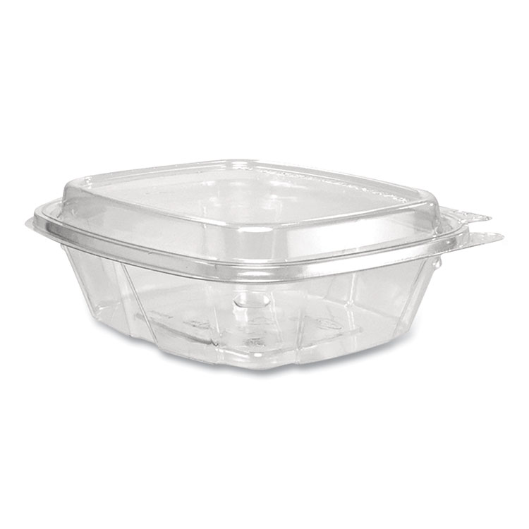 Dart ClearPac SafeSeal Tamper-Resistant/Evident Containers, Domed Lid, 8 oz, Clear, Plastic, 100/Bag, 2 Bags/Carton (DCCCH8DED)