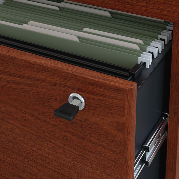 Bush Series C Lateral File, 2 Legal/Letter/A4/A5-Size File Drawers, Mahogany, 35.75" x 23.38" x 29.88" (BSHWC36754SU)