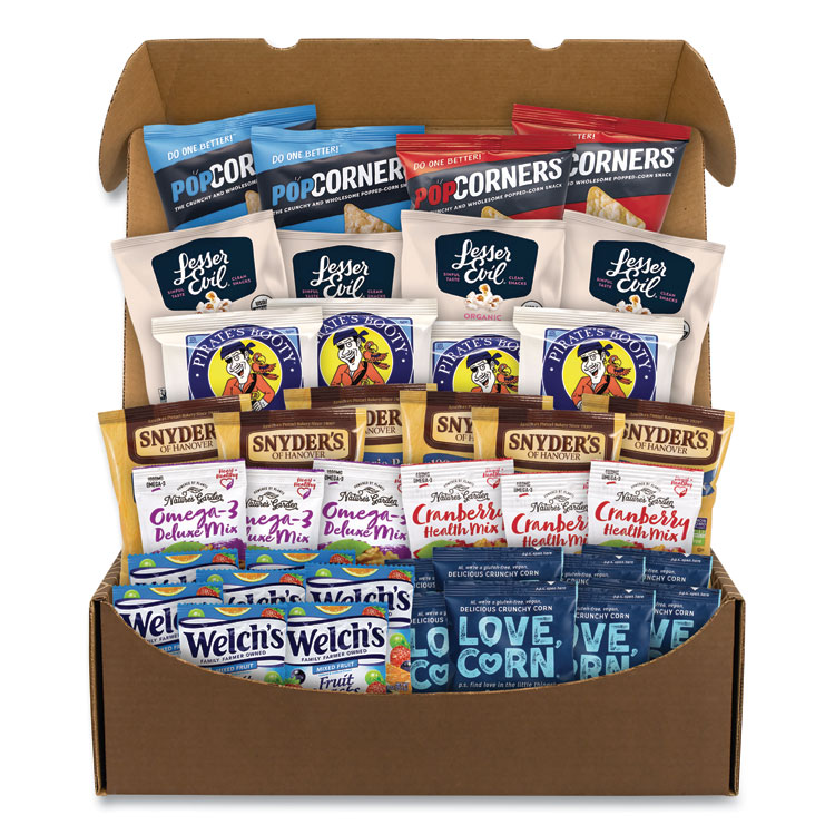 Snack Box Pros Better For You Snack Box, 37 Assorted Snacks/Box (GRR70000154)