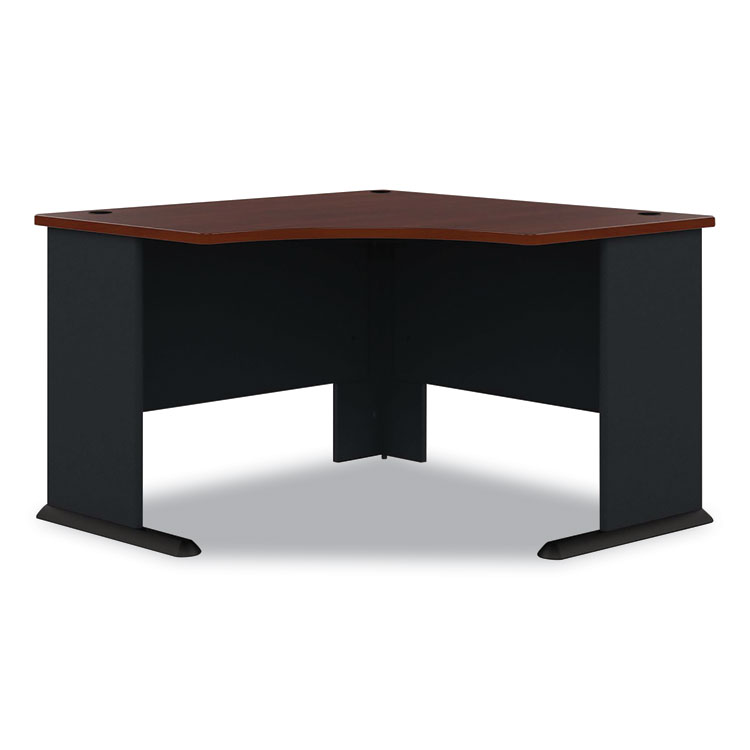 Bush Series A Collection Corner Desk, 47.25" x 47.25" x 29.88", Hansen Cherry (BSHWC90466A)