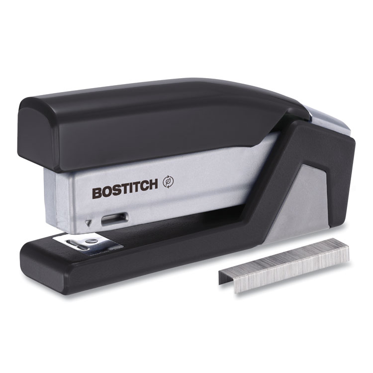 Bostitch InJoy One-Finger 3-in-1 Eco-Friendly Compact Stapler, 25-Sheet Capacity, Black (ACI1510)