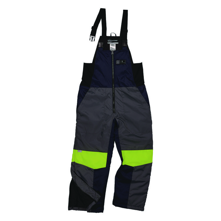 ergodyne N-Ferno 6477 Insulated Cooler Bib Overall, X-Small, Navy (EGO41261)