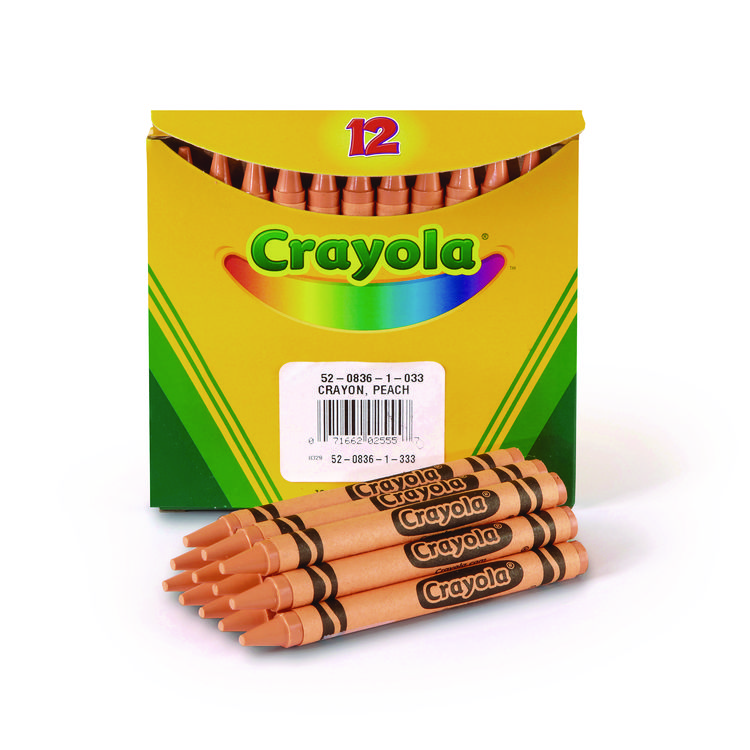 Crayola Bulk Crayons, Peach, 12/Box (CYO520836033)