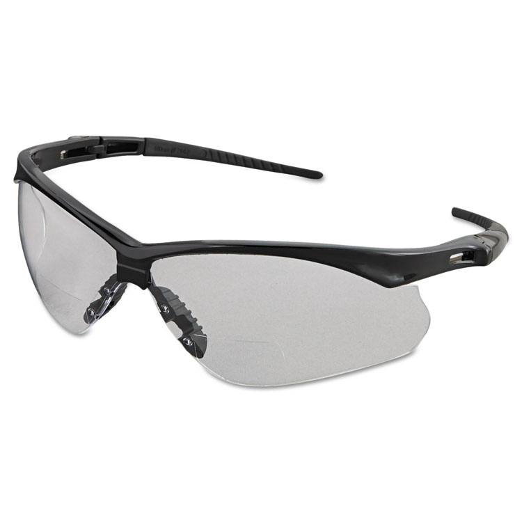 KleenGuard V60 Nemesis Rx Reader Safety Glasses, Black Frame, Clear Lens, +2.5 Diopter Strength (ANS28627)