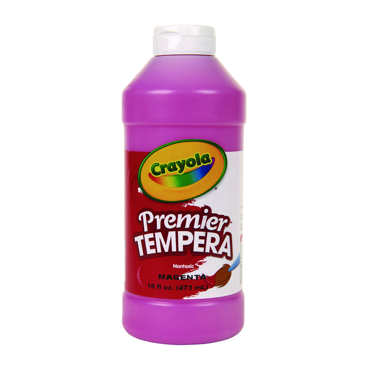 Crayola Premier Tempera Paint, Magenta, 16 oz Bottle (CYO541216069)