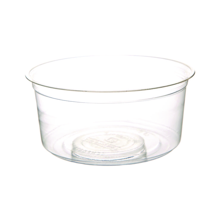 Eco-Products Round Deli Containers, 12 oz, 4.63" Diameter x 2.13" h, Clear, Plastic, 500/Carton (ECOEPRDP12)