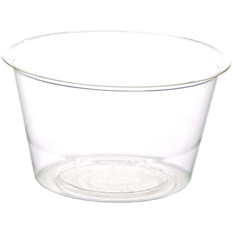 Eco-Products Renewable and Compostable Portion Cups, 3 oz, Plastic, Clear, 100/Pack, 20 Packs/Carton (ECOEPPC300)