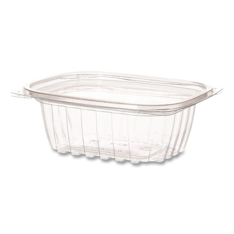 Eco-Products Renewable and Compostable Rectangular Deli Containers with Lid, 12 oz, 2 x 4 x 2, Clear, Plastic, 100/Pack, 3 Packs/Carton (ECOEPRC12)