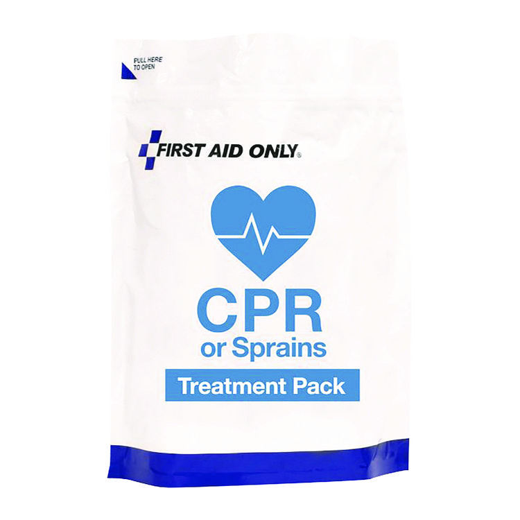 First Aid Only 9-Piece CPR and Sprains Treatment Pack, 9 Pieces, Resealable Plastic Bag (FAO91165)