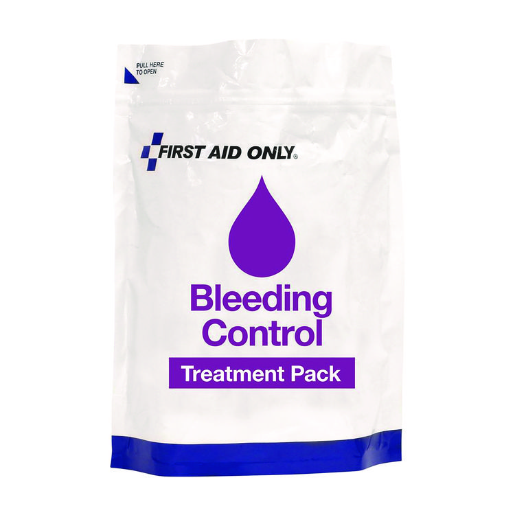 First Aid Only 12-Piece Bleeding Control Treatment Pack, 12 Pieces, Resealable Plastic Bag (FAO91166)