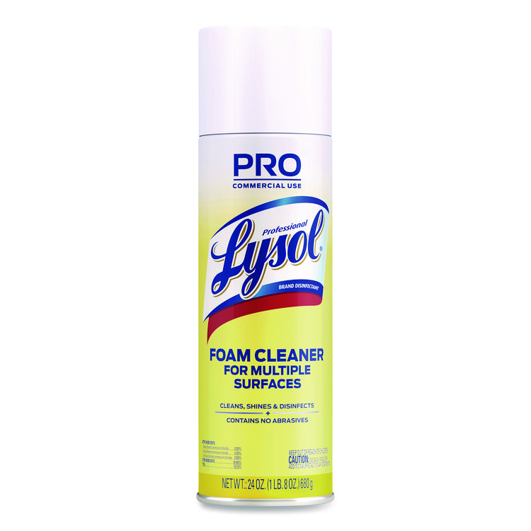 Professional LYSOL Brand Disinfectant Foam Cleaner, 24 oz Aerosol Spray (RAC02775)