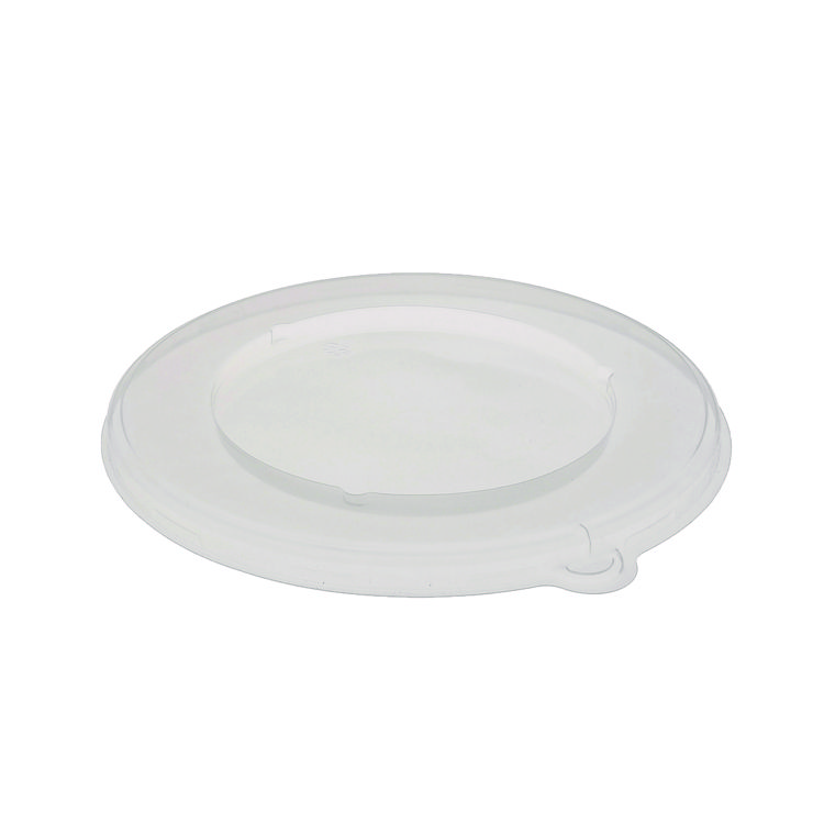 Pactiv Evergreen EarthChoice PP Lid for Fiber Blend Bowl, 8" Diameter, Clear, Plastic, 200/Carton (PCTYPPLIDF8RND)