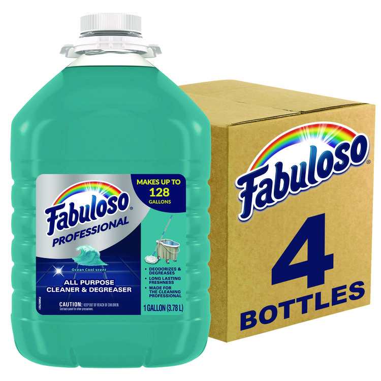 Fabuloso All-Purpose Cleaner, Ocean Cool Scent, 1 gal Bottle, 4/Carton (CPC05252)