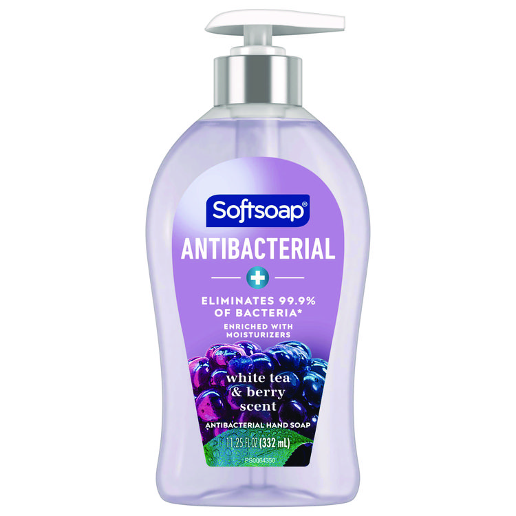 Softsoap Antibacterial Hand Soap, White Tea and Berry Fusion Scent, 11.25 oz (CPC44573EA)