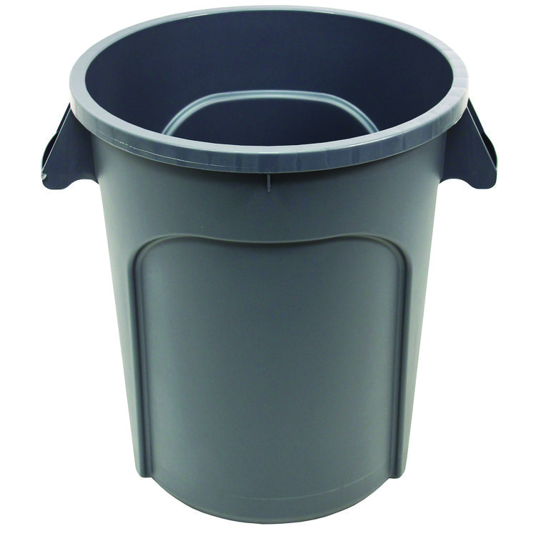 Impact Value-Plus Containers, 20 gal, Low-Density Polyethylene, Gray (IMPGC200103)