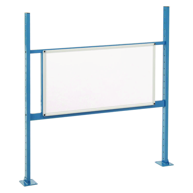 Global Industrial Workbench Whiteboard Panel Kit, Steel/Aluminum, 48" (GBE319178BL)