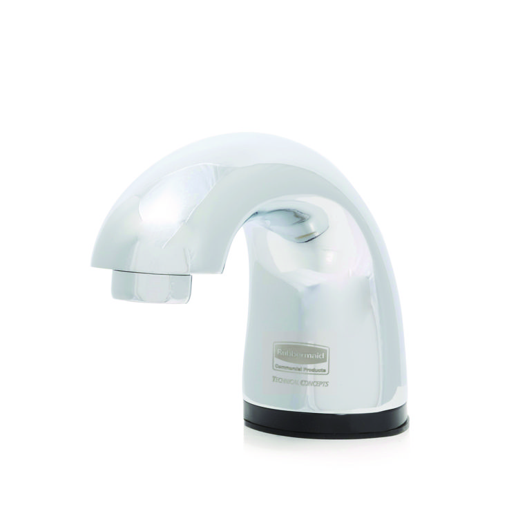 Rubbermaid Commercial Auto Faucet SST, Single Hole Mount, Polished Chrome (RCP1782742)