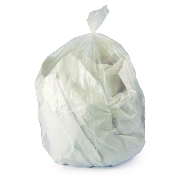 Heritage Linear Low-Density Can Liners, 16 gal, 0.7 mil, 24" x 32", Clear, Flat Pack, 500/Carton (HERH4832HC)
