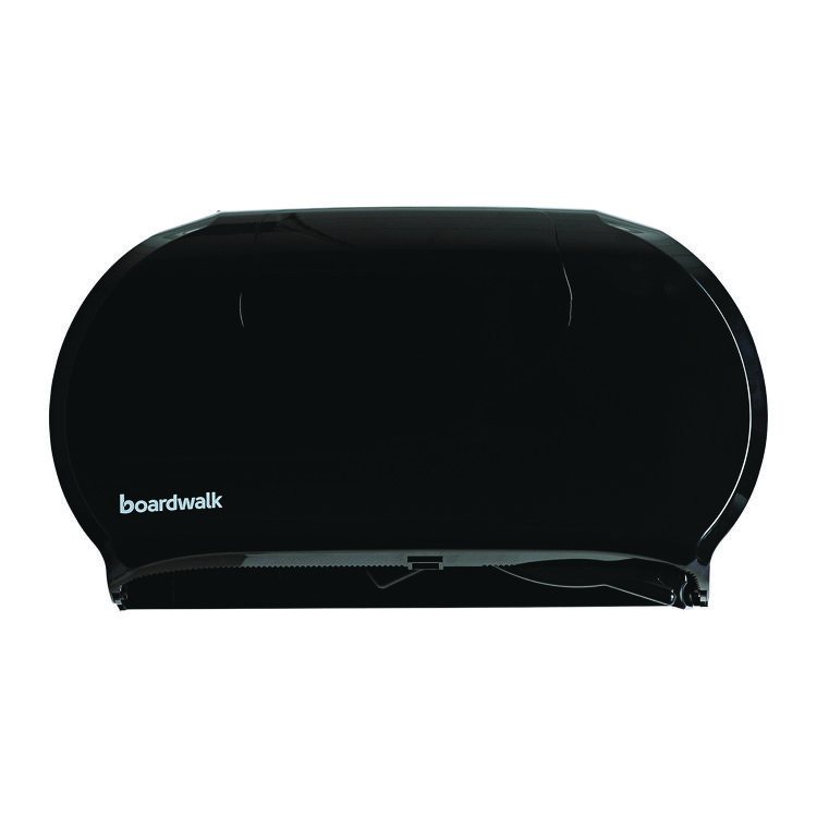 Boardwalk Jumbo Twin Toilet Tissue Dispenser, 20.25 x 6 x 12.25, Black (BWK1529)