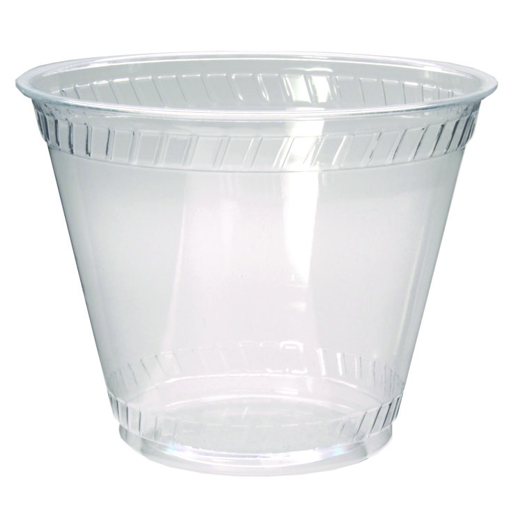 Fabri-Kal Kal-Clear PET Cold Drink Cups, Old Fashioned Glass, 9 oz, Plastic, Clear, 50/Sleeve, 20 Sleeves/Carton (FABKC9OF)