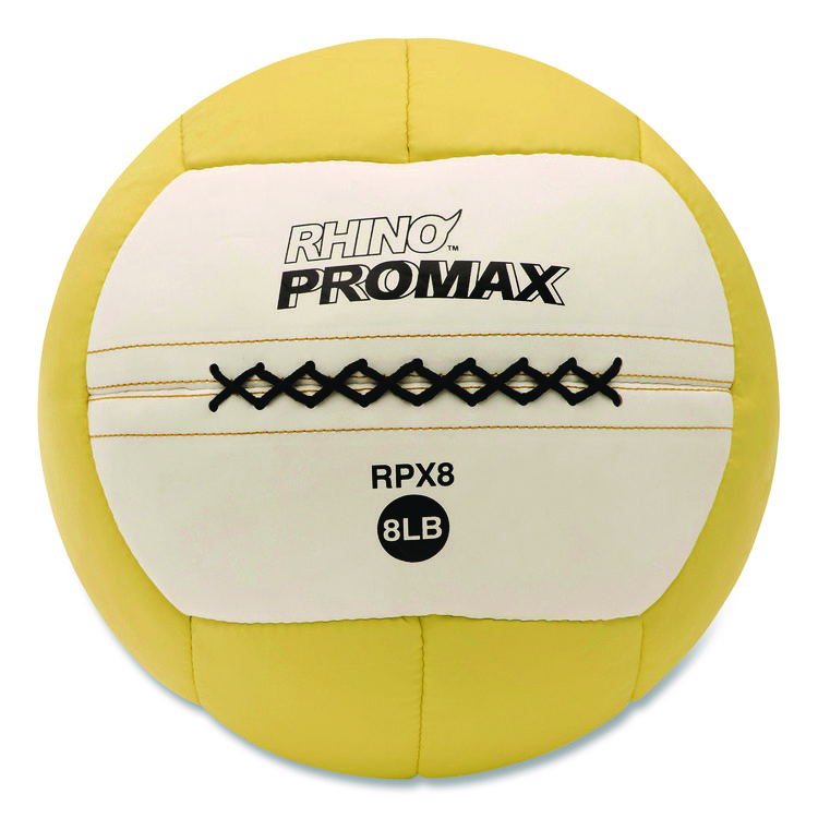 Champion Sports Rhino Promax Medicine Ball, 8 lb, Yellow (CSIRPX8)
