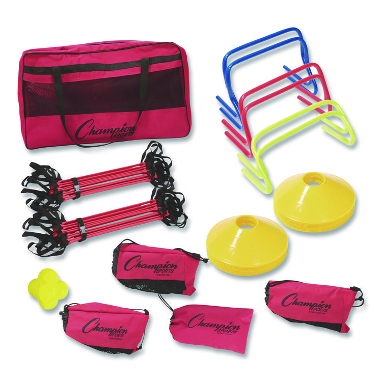 Champion Sports Speed and Agility Kit, with Carry Bag (CSISAGKIT)