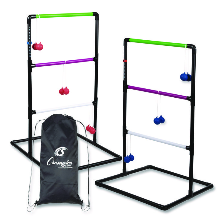 Champion Sports Ladder Ball Game Set, (2) 22" x 37.5" Ladders/(6) Bolas/Carry Bag (CSILGSTSET)