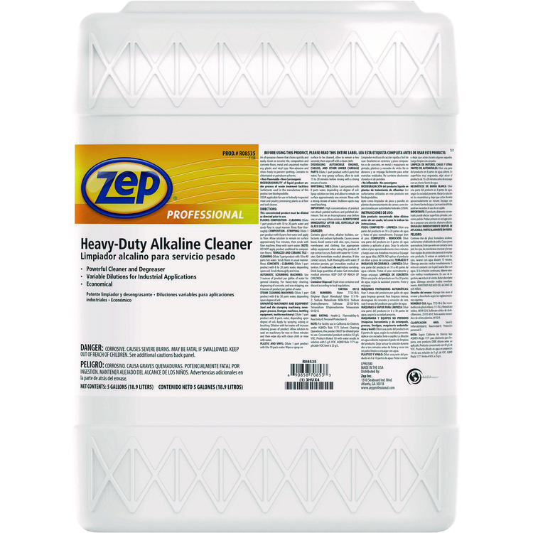 Zep Professional Heavy Duty Alkaline Cleaner, 5 gal Pail (ZPER08535)