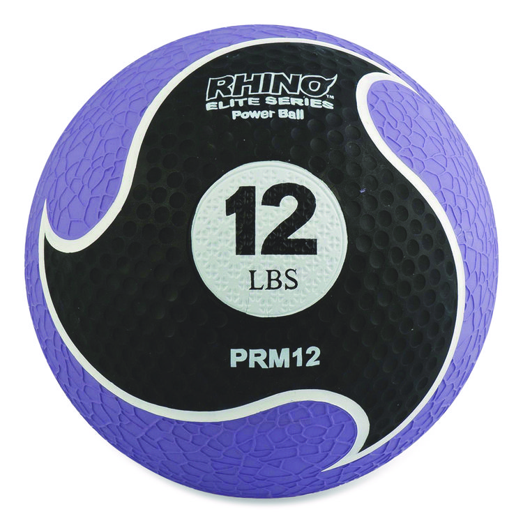 Champion Sports Rhino Elite Medicine Ball, 12 lb, Purple (CSIPRM12)