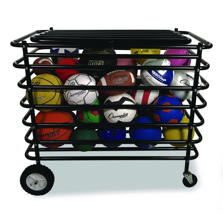 Champion Sports Ultimate Lockable Ball Locker, 24" x 44" x 39", Black (CSIUBX)