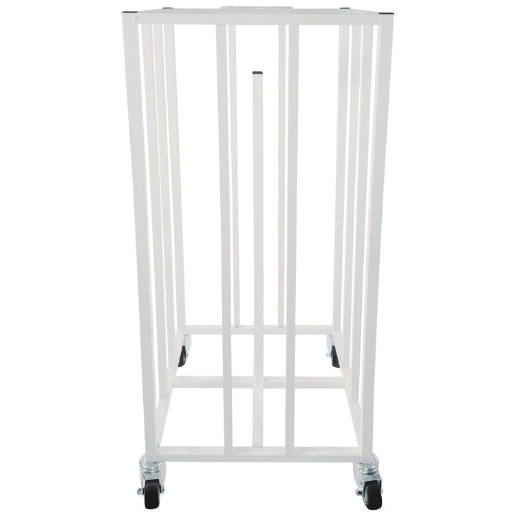 Champion Sports Deluxe Vertical Ball Cage, Fits Approximately 20 Balls, Metal, 20" x 20" x 48", White (CSI20BC)