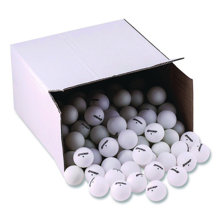 Champion Sports Table Tennis Balls, Official Size, White, 144/Carton (CSI1STAR144)