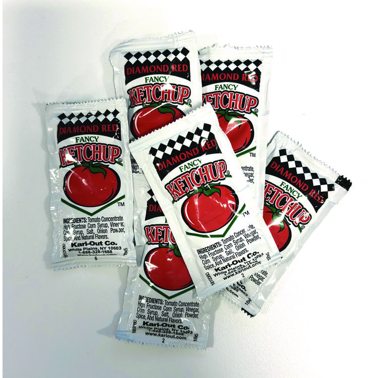 Kari-Out Sauce, Ketchup, 8 g Packet, 1,000/Carton (KOT1810080)