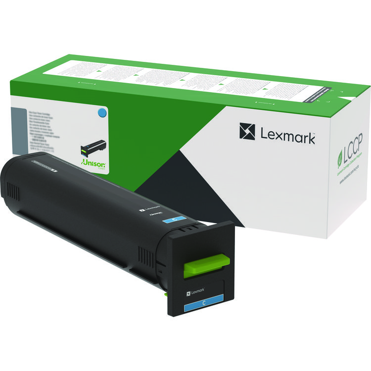 Lexmark 82K0UCG Ultra High-Yield Toner, 55,000 Page-Yield, Cyan (LEX82K0UCG)