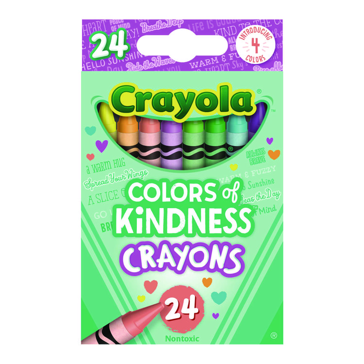 Crayola Colors of Kindness Crayons, Assorted, 24/Pack (CYO520130)