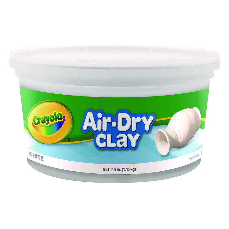 Crayola Air-Dry Clay,White, 2.5 lbs (CYO575050)
