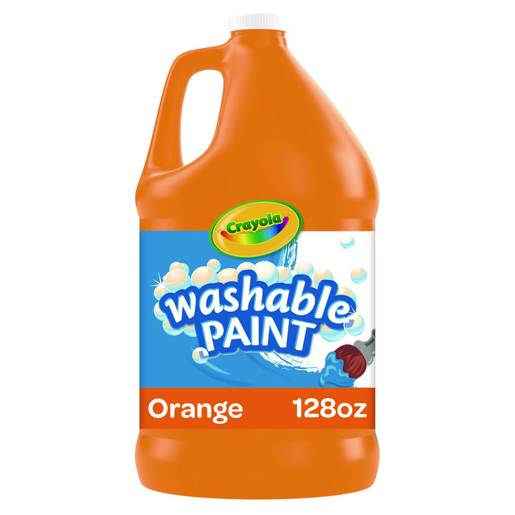 Crayola Washable Paint, Orange, 1 gal Bottle (CYO542128036)