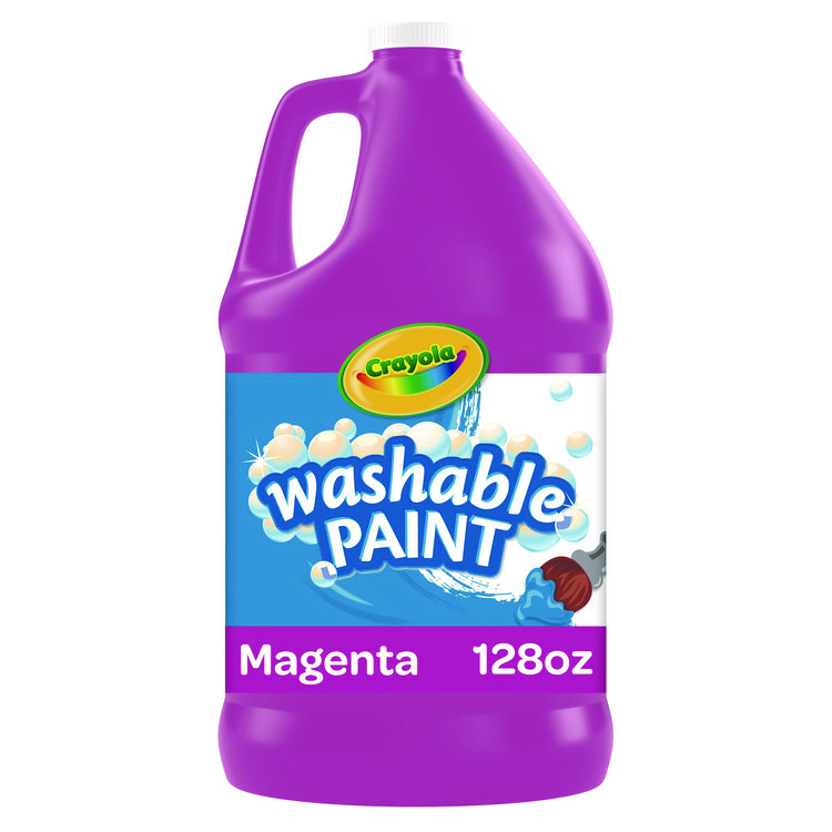 Crayola Washable Paint, Magenta, 1 gal Bottle (CYO542128069)