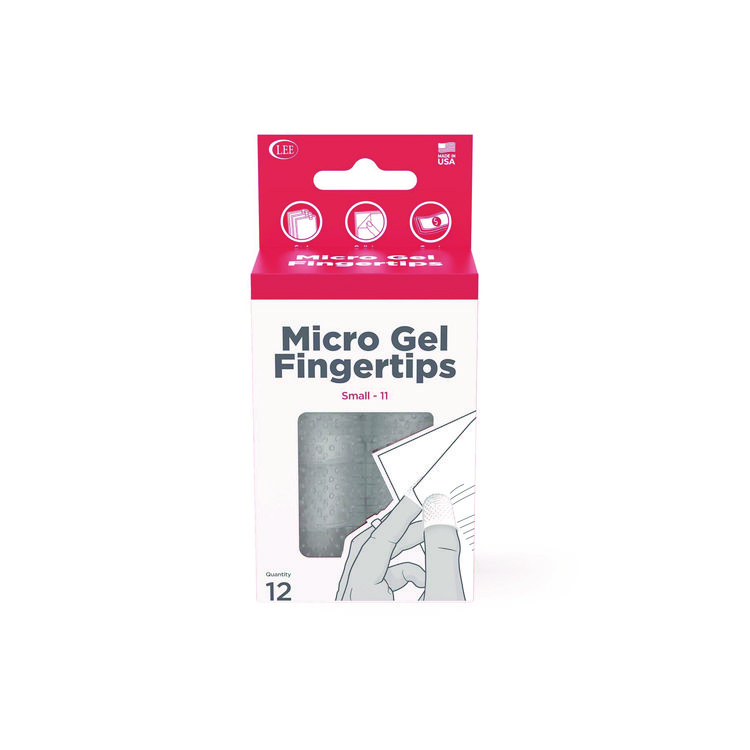 LEE PRODUCTS COMPANY Micro-Gel Fingertips, Size 11, Small, Clear, 12/Pack (LEE41030)