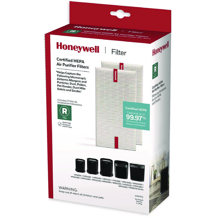 Honeywell HEPA Air Purifier Filter, Box of 2 Filters (HWLHRFR2)