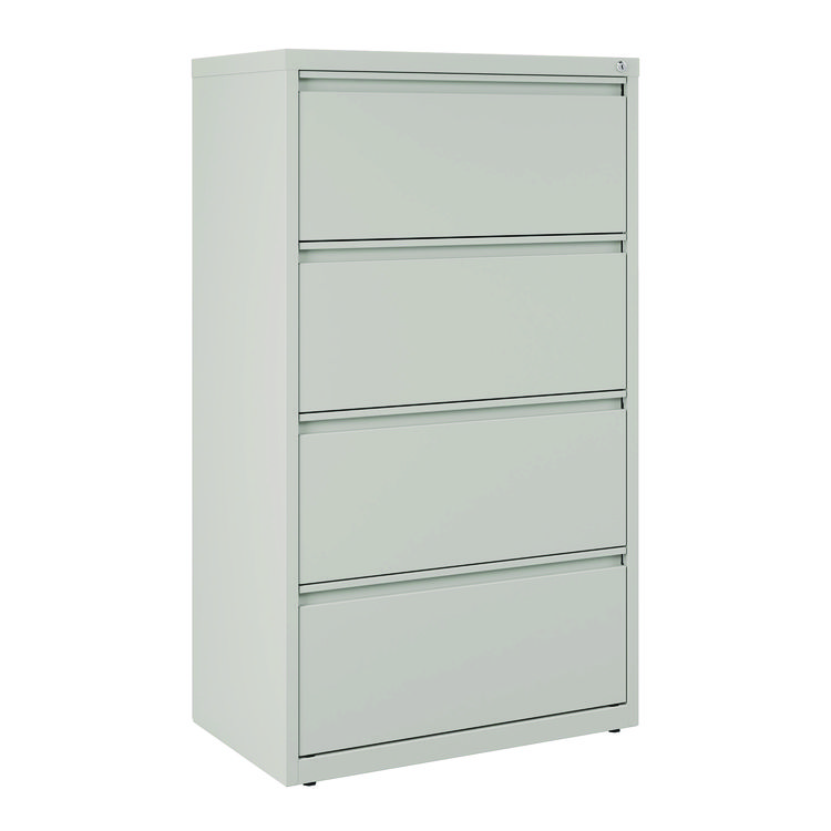 ALEHLF3054LG - Alera Lateral File, 4 Legal/Letter-Size File Drawers, Light Gray, 30" x 18.62" x 52.5" (ALEHLF3054LG)