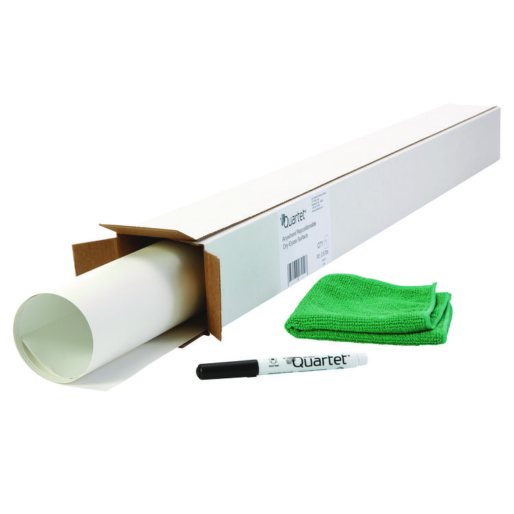 Quartet Anywhere Repositionable Dry-Erase Surface, Laminate Film, 24" x 36", White (QRTR85532)
