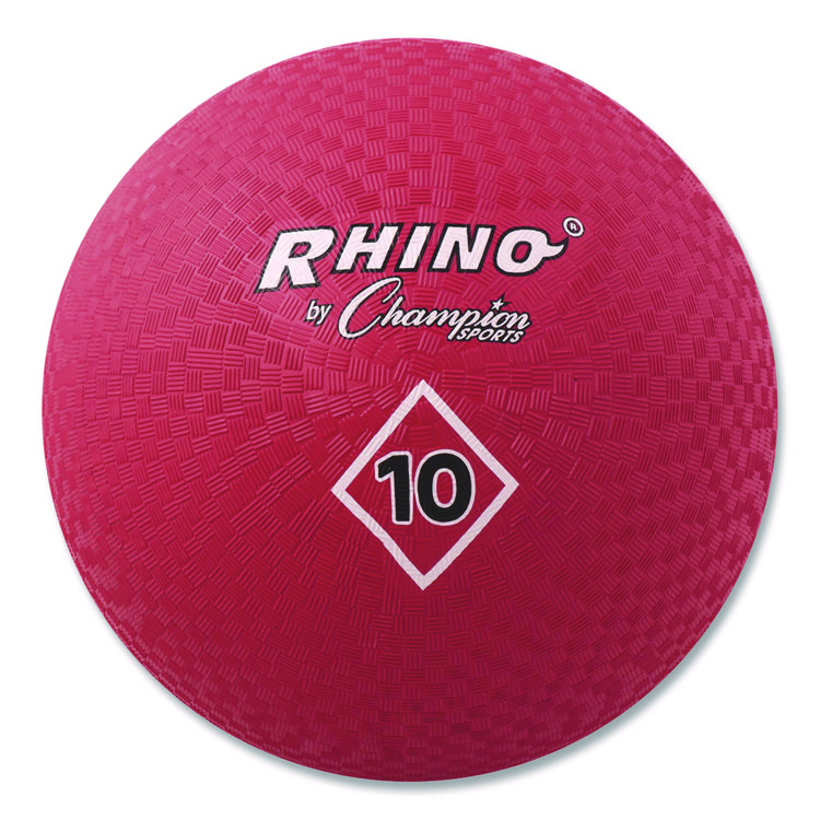 Champion Sports Playground Ball, 10" Diameter, Red (CSIPG10)