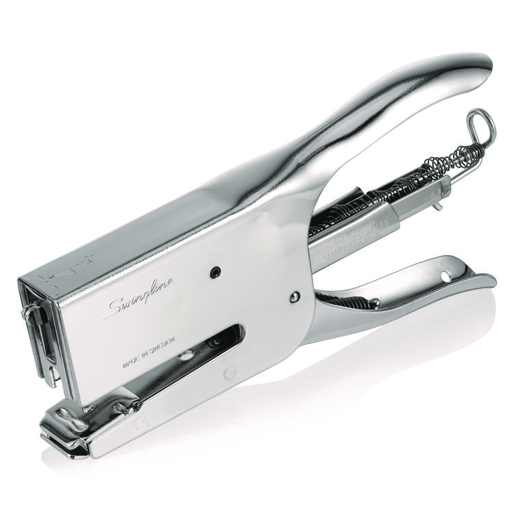 Classic Classic K1 Plier Stapler, 50-Sheet Capacity, 0.25" to 0.31" Staples, 2" Throat, Chrome (RPD90119)