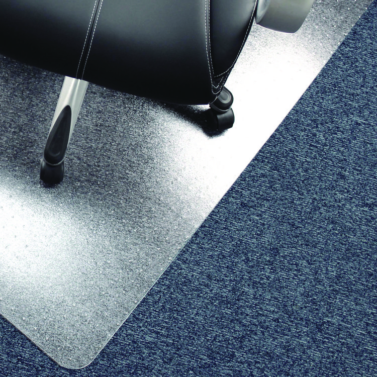 Floortex Cleartex Advantagemat Phthalate Free PVC Chair Mat for Low Pile Carpets, 48" w x 60" l, Clear (FLRPF1115225EV)