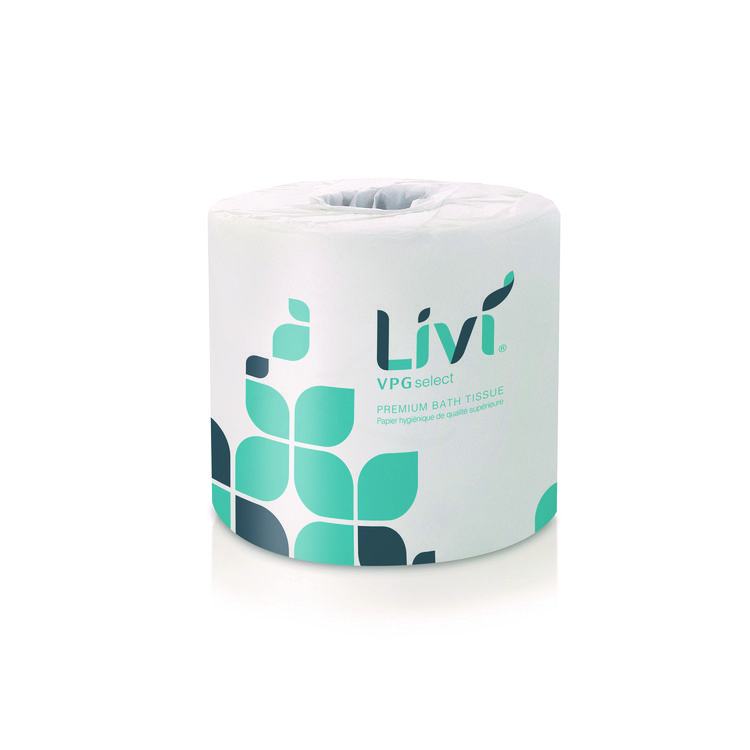Livi VPG Select Bath Tissue, 2-Ply, White, 500 Sheets/Roll, 80 Rolls/Carton (SOL21545)