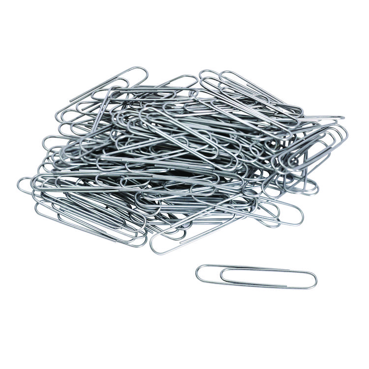 Universal Paper Clips, Jumbo, Smooth, Silver, 100 Clips/Box, 10 Boxes/Pack (UNV72220)