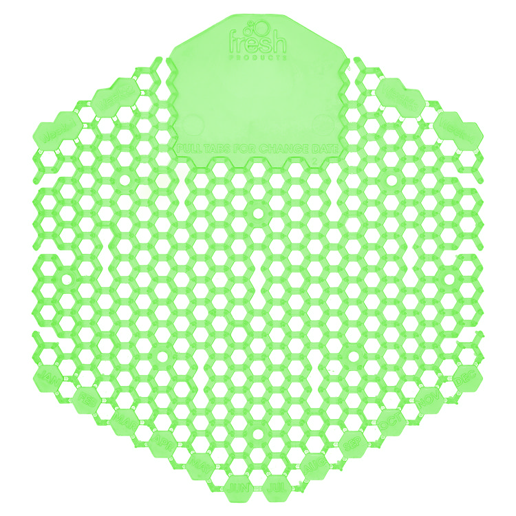 Fresh Products Wave 3D Urinal Deodorizer, Cucumber Melon Scent, Green, 10/Box (FRS3WDS60CME)
