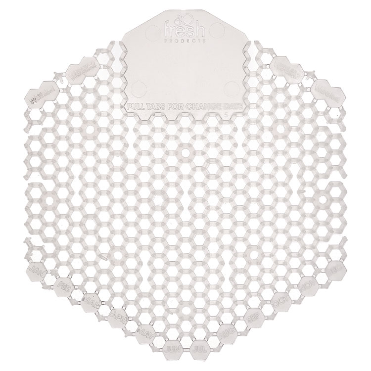 Fresh Products Wave 3D Urinal Deodorizer, Honeysuckle Scent, Clear, 58 g, 10/Box, 6 Boxes/Carton (FRS3WDS60HON)